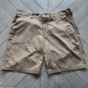 Lululemon Shorts Mens ABC Classic Fit Golf 9” Inseam Warpstreme Khaki 180/84Y